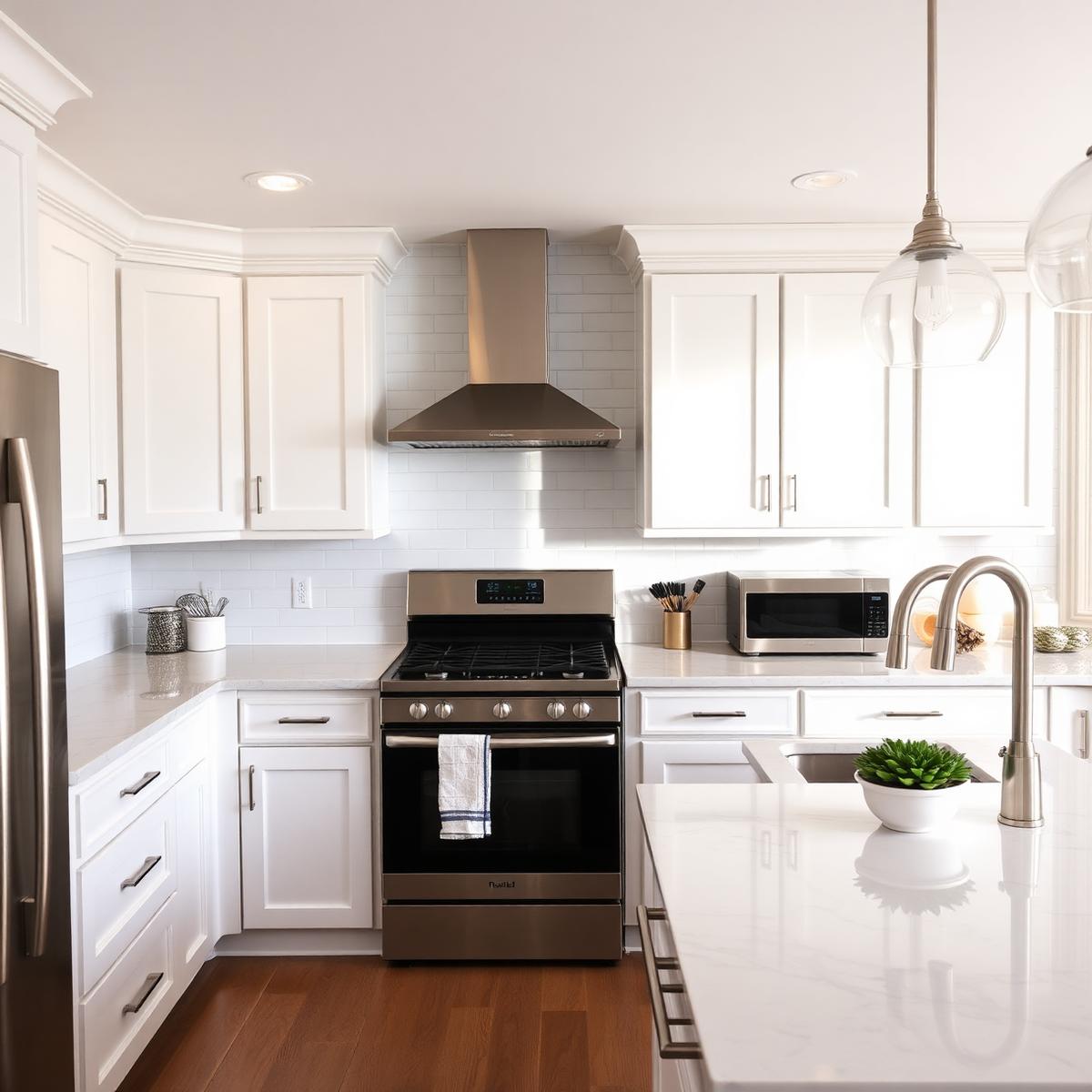 Sparkling clean kitchen after a house cleaning in York Region, Ontario